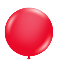 Tuftex 17Inc Red Latex Balloons 25ct Standar Color