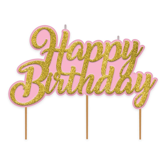 Confetti Fun Glitter Birthday Pick Candle