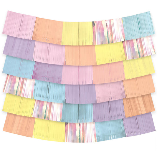 Pastel Fringe Backdrop 60Inc