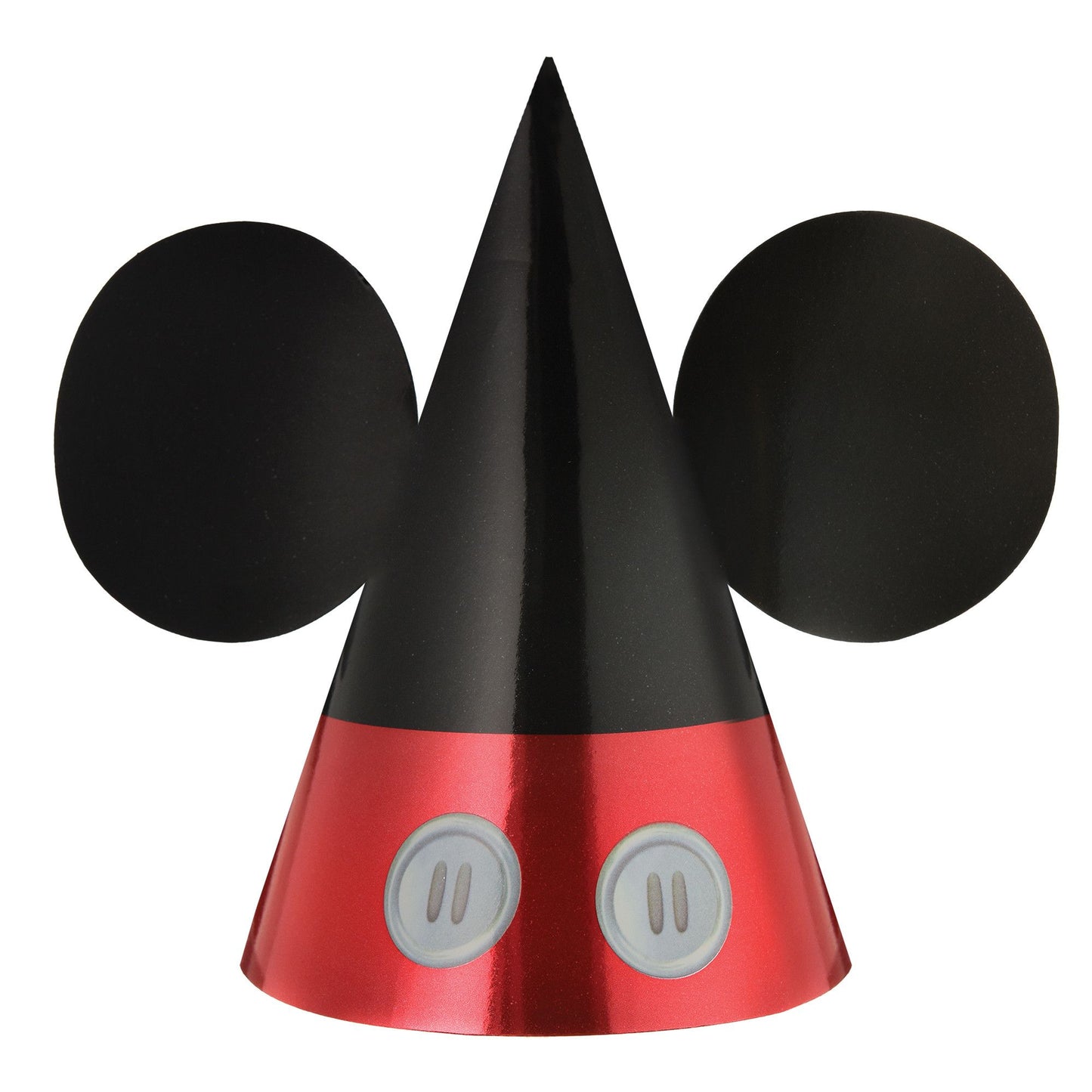 Mickey Mouse Forever Foil Cone Hat 8 pcs