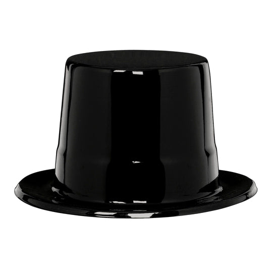 Black Plastic Top Hat 5Inc