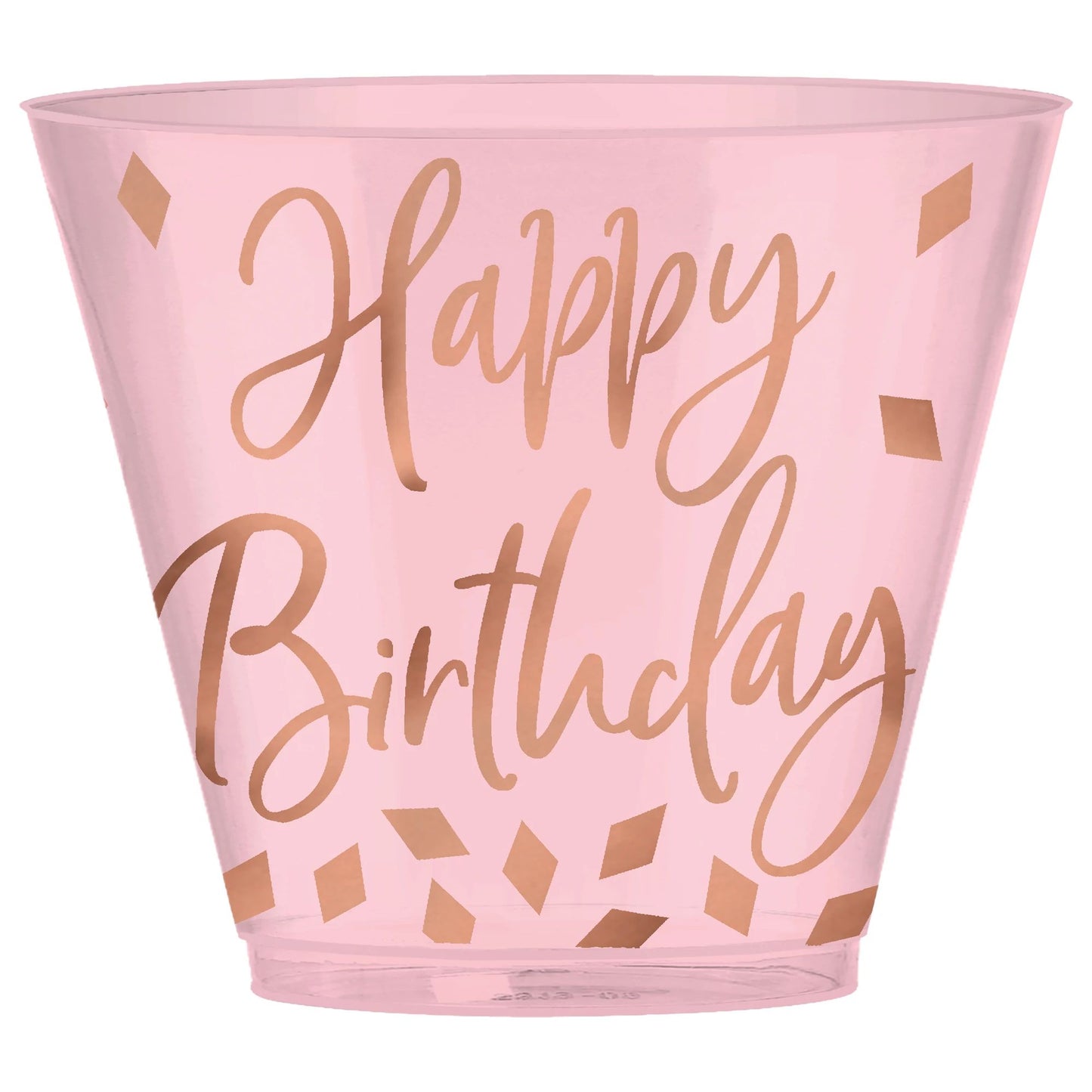 Blush Birthday 9oz Plastic Cup 30Pcs