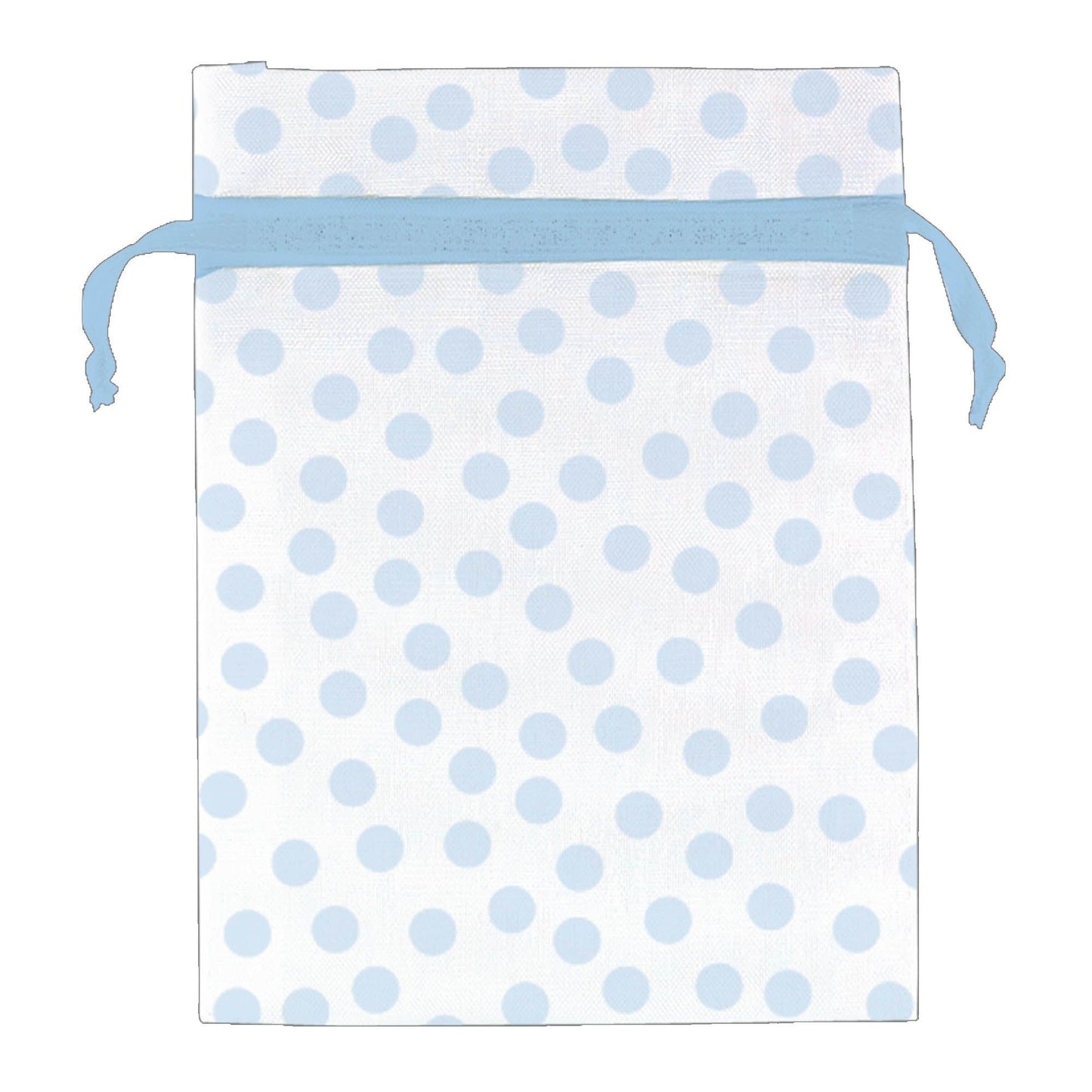 Blue Dots Organza Bags 3Inc x 4Inc 12pcs