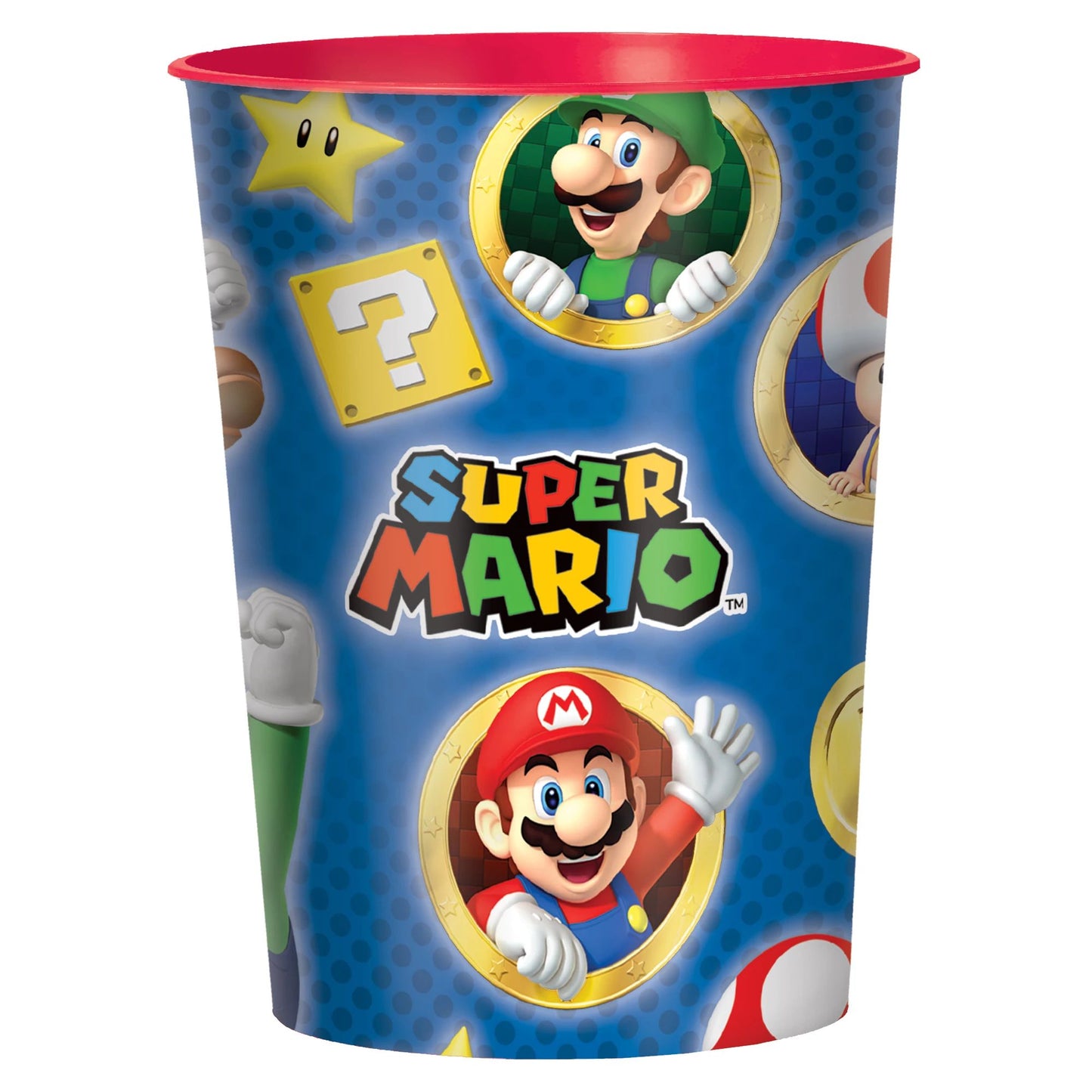 Super Mario Brothers Metallic Favor Cup 16Oz