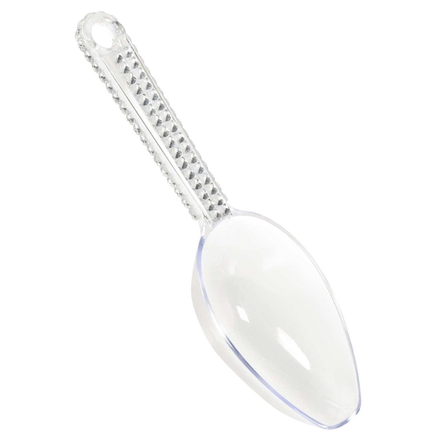 Clear Scoop W/ Silver Gems