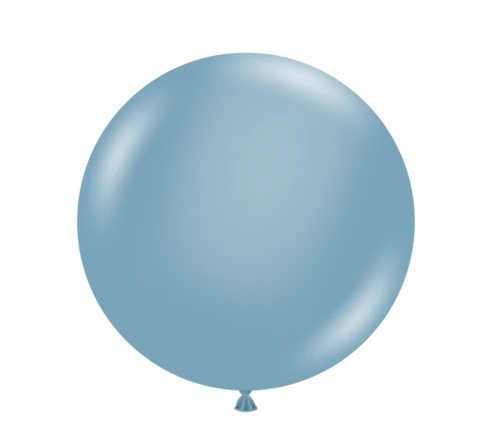 Tuftex 5Inc Blue Slate Latex Balloons 50ct Pastel color