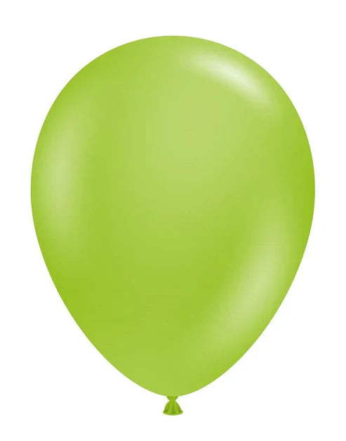 Tuftex 5Inc Lime Green Latex Balloons 50ct Pastel color