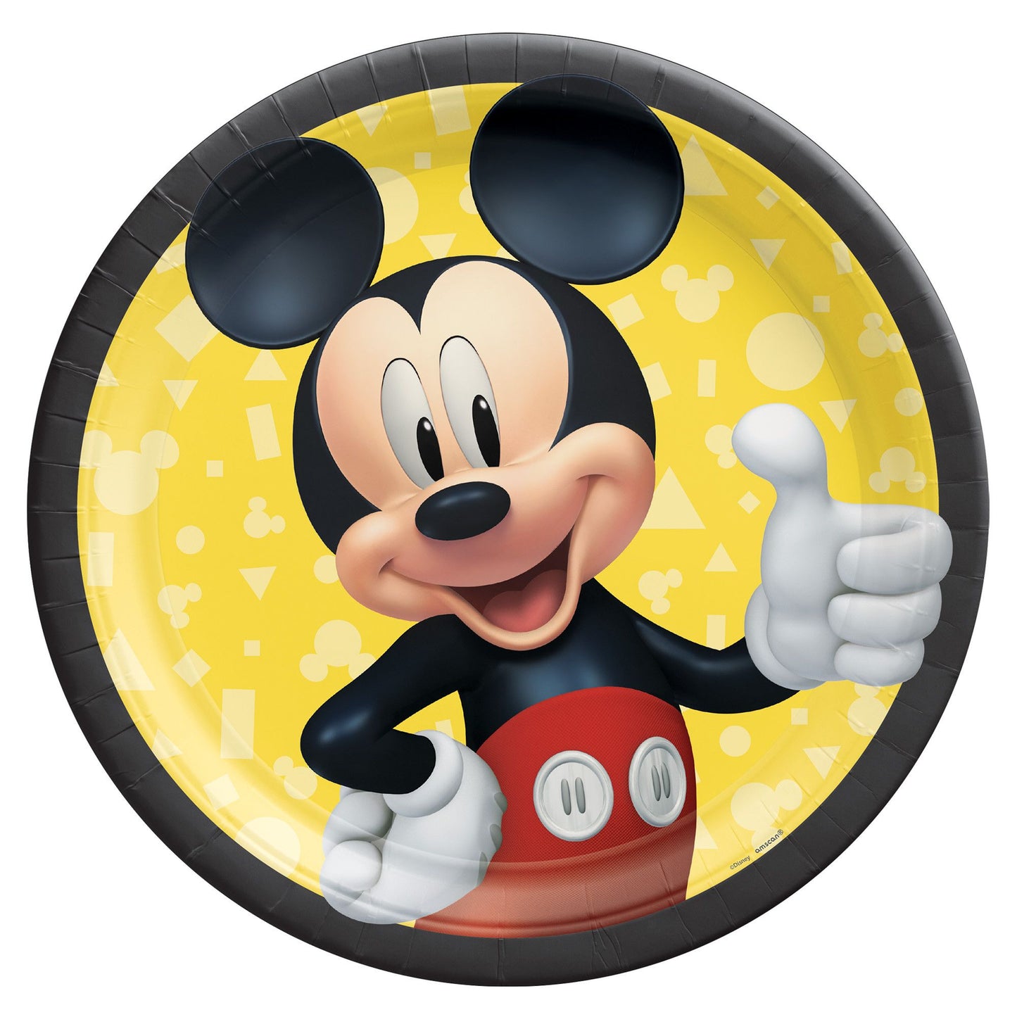 Mickey Mouse Forever 9Inc Round Plates 8Pcs