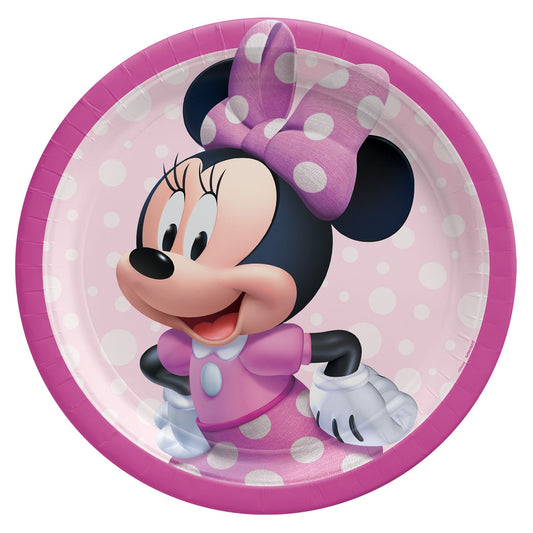 Minnie Mouse Forever 9" Round Plates 8 pcs