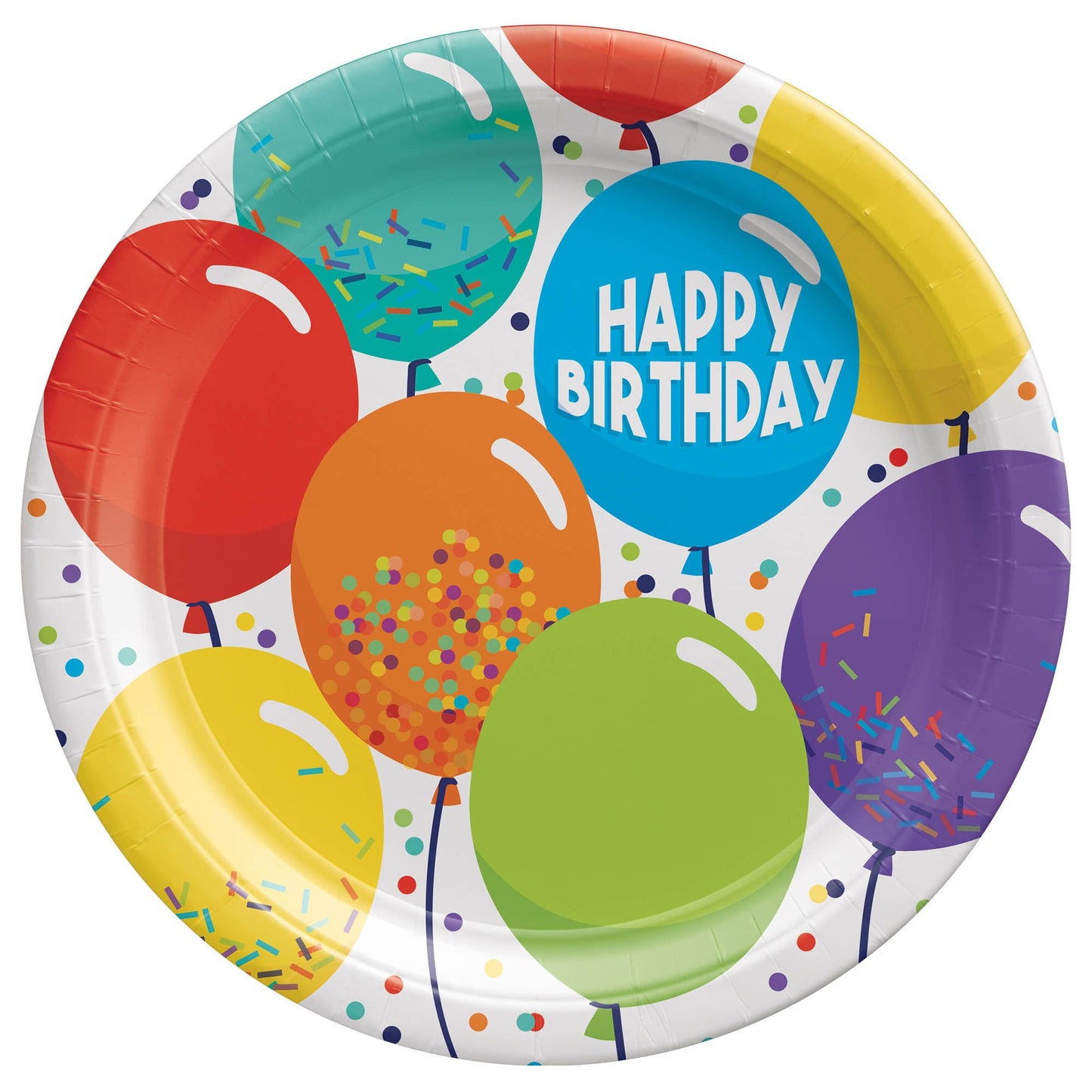 Birthday Celebration 9Inc Round Plates 60Pcs