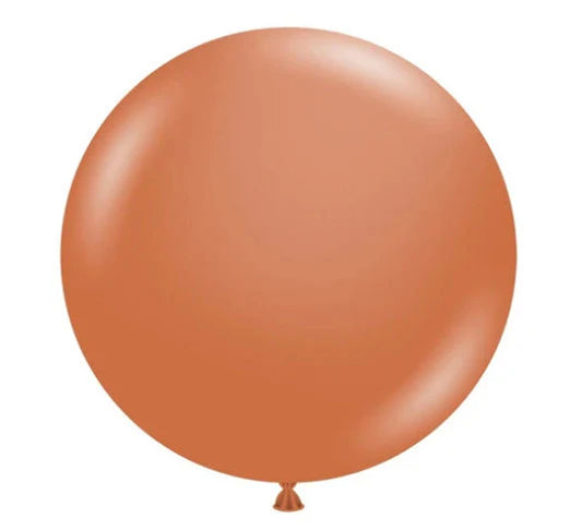 Tuftex 17Inc BURNT ORANGE Latex Balloons 50ct Pastel color