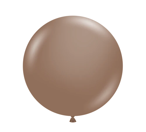 Tuftex 17Inc COCOA Latex Balloons 50ct Pastel color