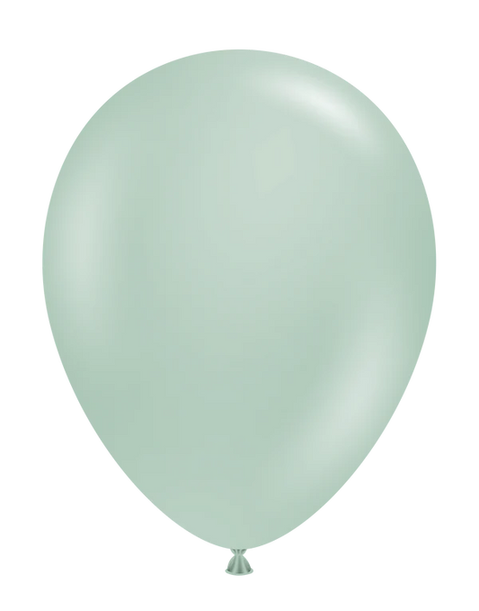 Tuftex 11Inc EMPOWER-MINT Latex Balloons 100ct Pastel color