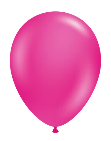 Tuftex 11Inc Hot Pink Latex Balloons 100ct Pastel color