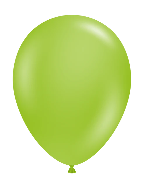 Tuftex 11Inc Lime Green Latex Balloons 100ct Pastel color