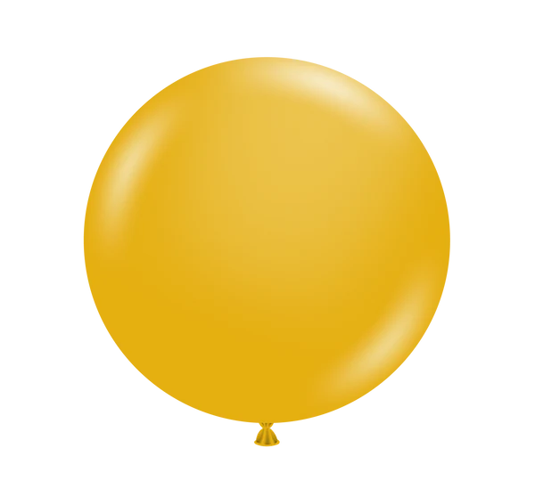 Tuftex 17Inc MUSTARD Latex Balloons 50ct Pastel color