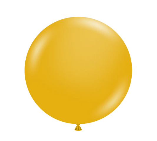 Tuftex 17Inc MUSTARD Latex Balloons 50ct Pastel color