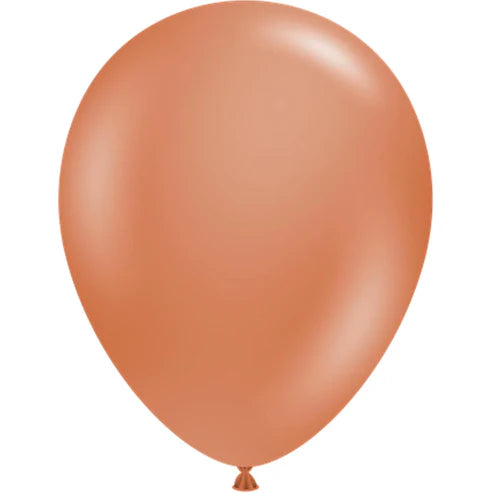 Tuftex 5Inc Burnt Orange Latex Balloons 50ct Pastel color