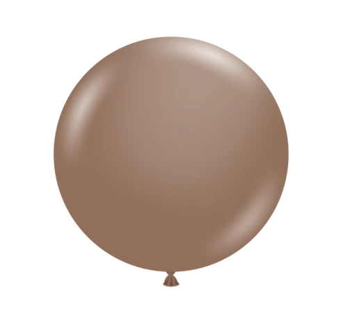 Tuftex 5Inc Cocoa Latex Balloons 50ct Pastel color