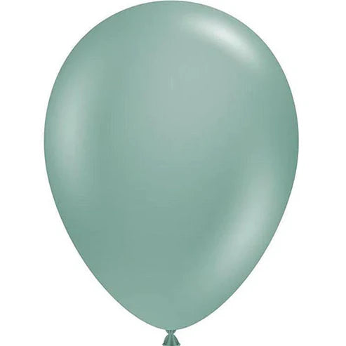 Tuftex 5Inc EVERGREEN Latex Balloons 50ct Pastel color