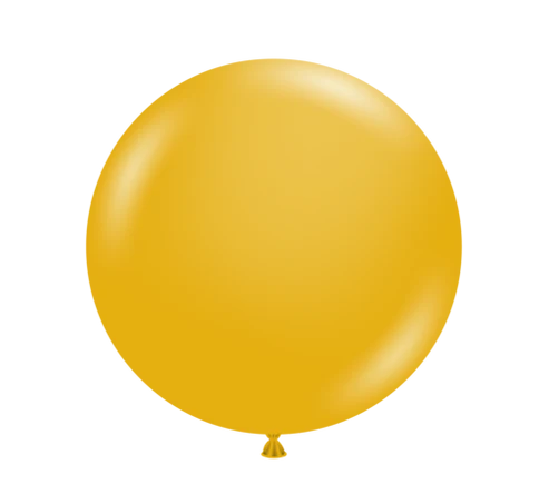 Tuftex 5Inc Mustard Latex Balloons 50ct Pastel color