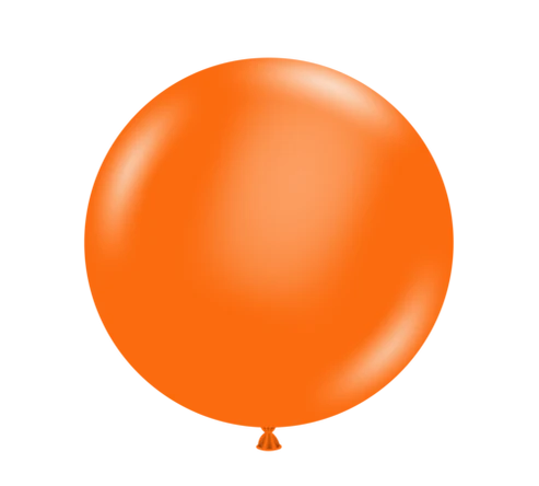 Tuftex 5Inc Orange Latex Balloons 50ct Standar Color