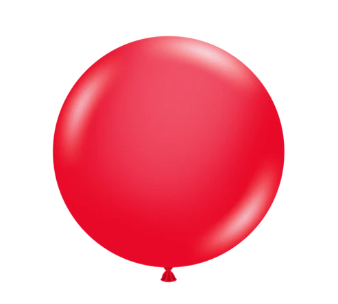 Tuftex 5Inc Red Latex Balloons 50ct Standar Color