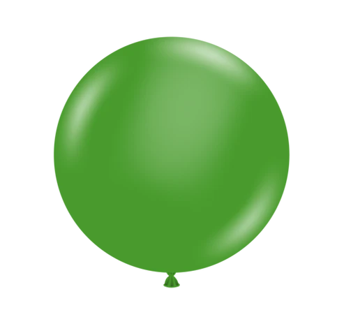 Tuftex 5Inc Green Latex Balloons 50ct Standar Color