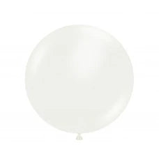 Tuftex 11Inc WHITE Latex Balloons 100ct Standar Color