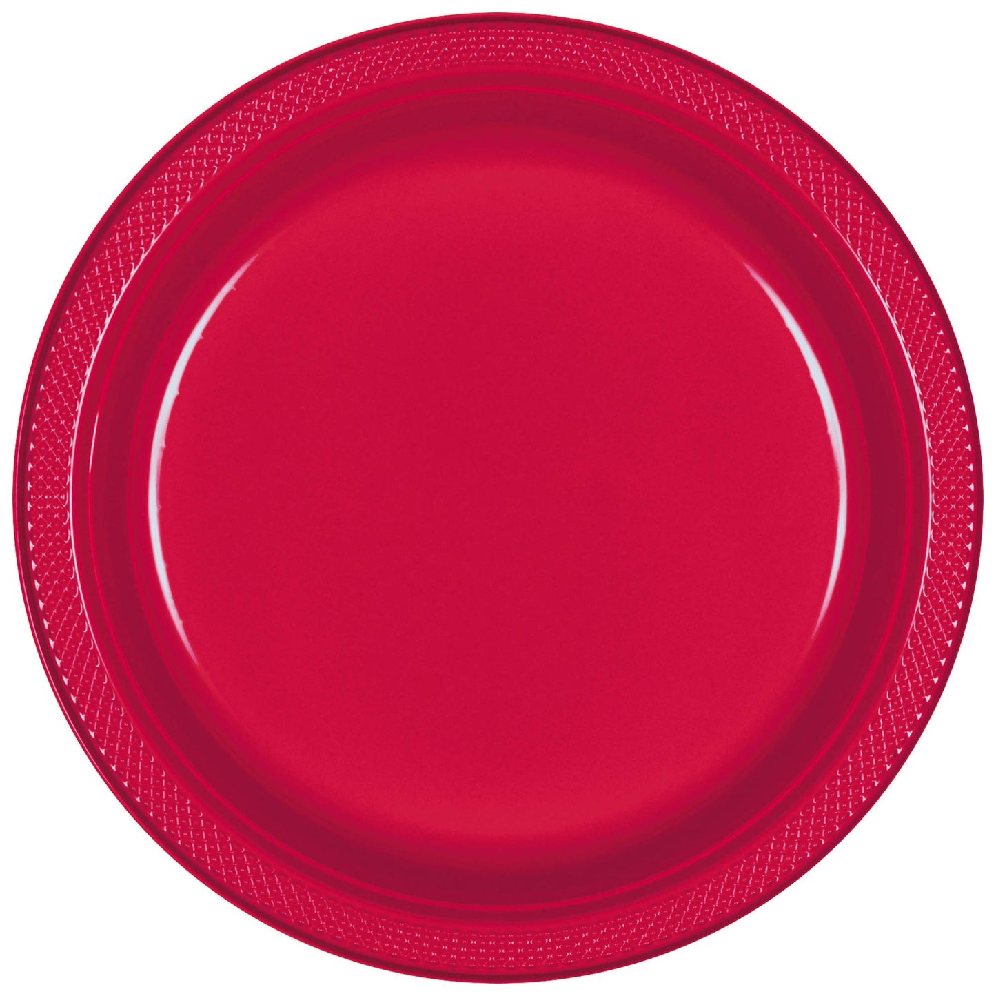 9Inc Round Plastic Plates, Mid 20 Ct. - Caribbean Blue Party Place