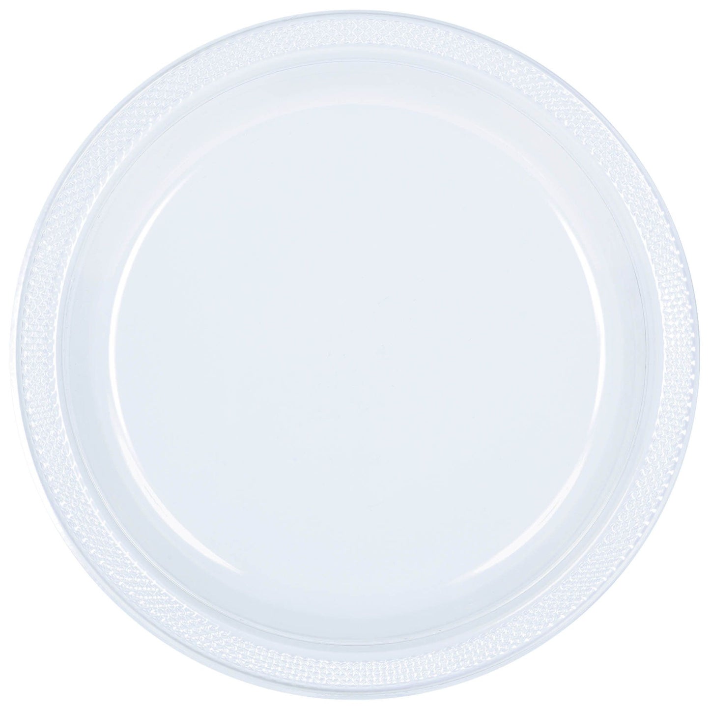 9Inc Round Plastic Plates, Mid 20 Ct. - Caribbean Blue Party Place