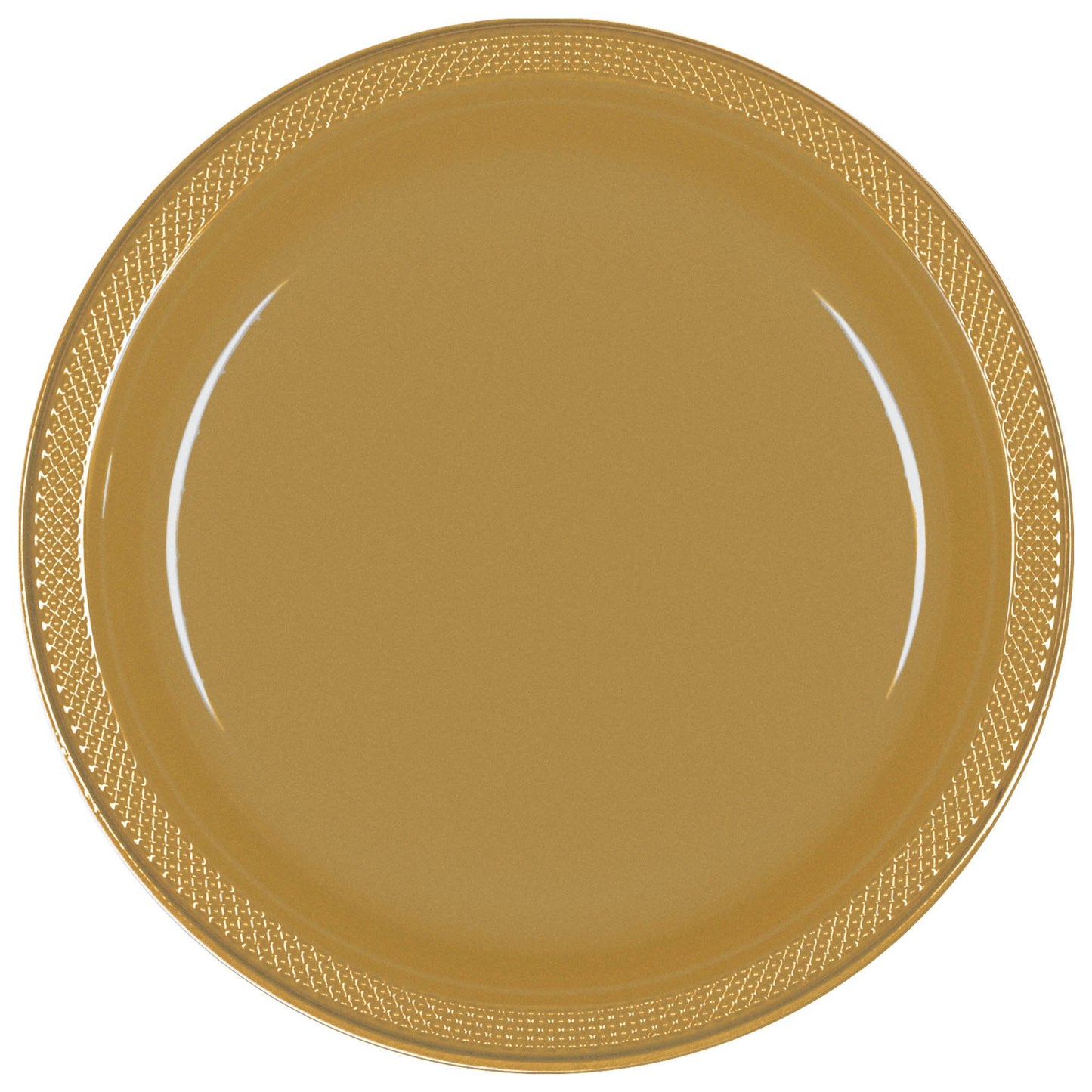 9Inc Round Plastic Plates, Mid 20 Ct. - Caribbean Blue Party Place