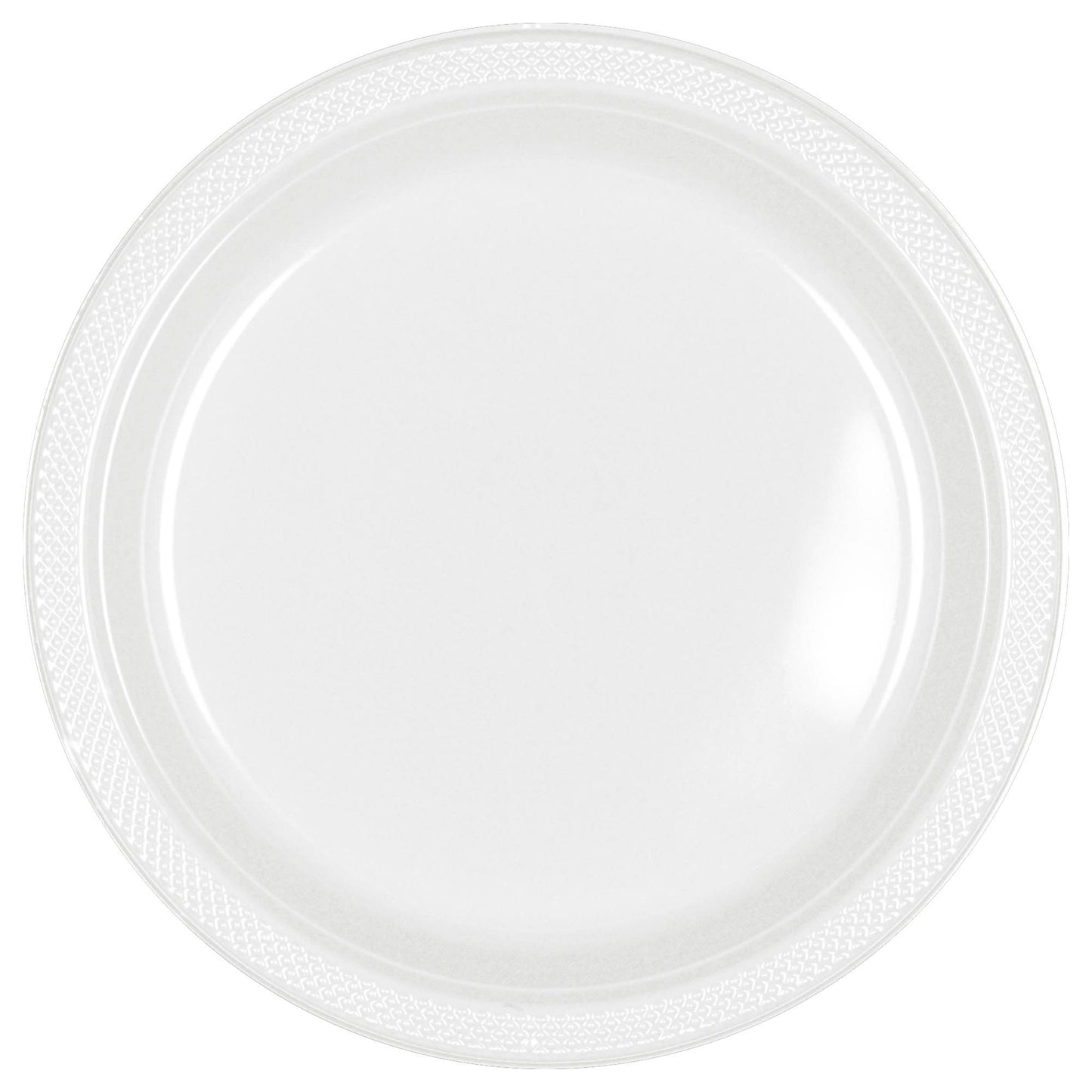 9Inc Round Plastic Plates, Mid 20 Ct. - Caribbean Blue Party Place