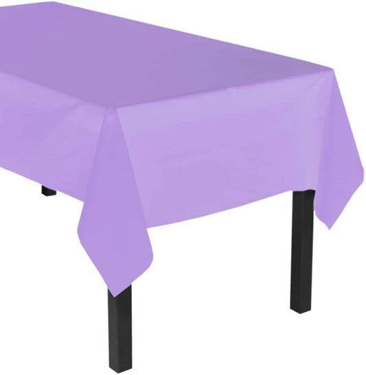 Heavy Duty Plastic Tablecovers Lavander 54Inc x 108Inc