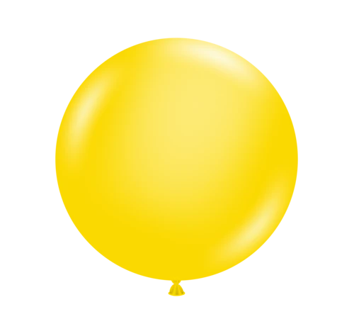 Tuftex 17Inc YELLOW Latex Balloons 25ct Standar Color